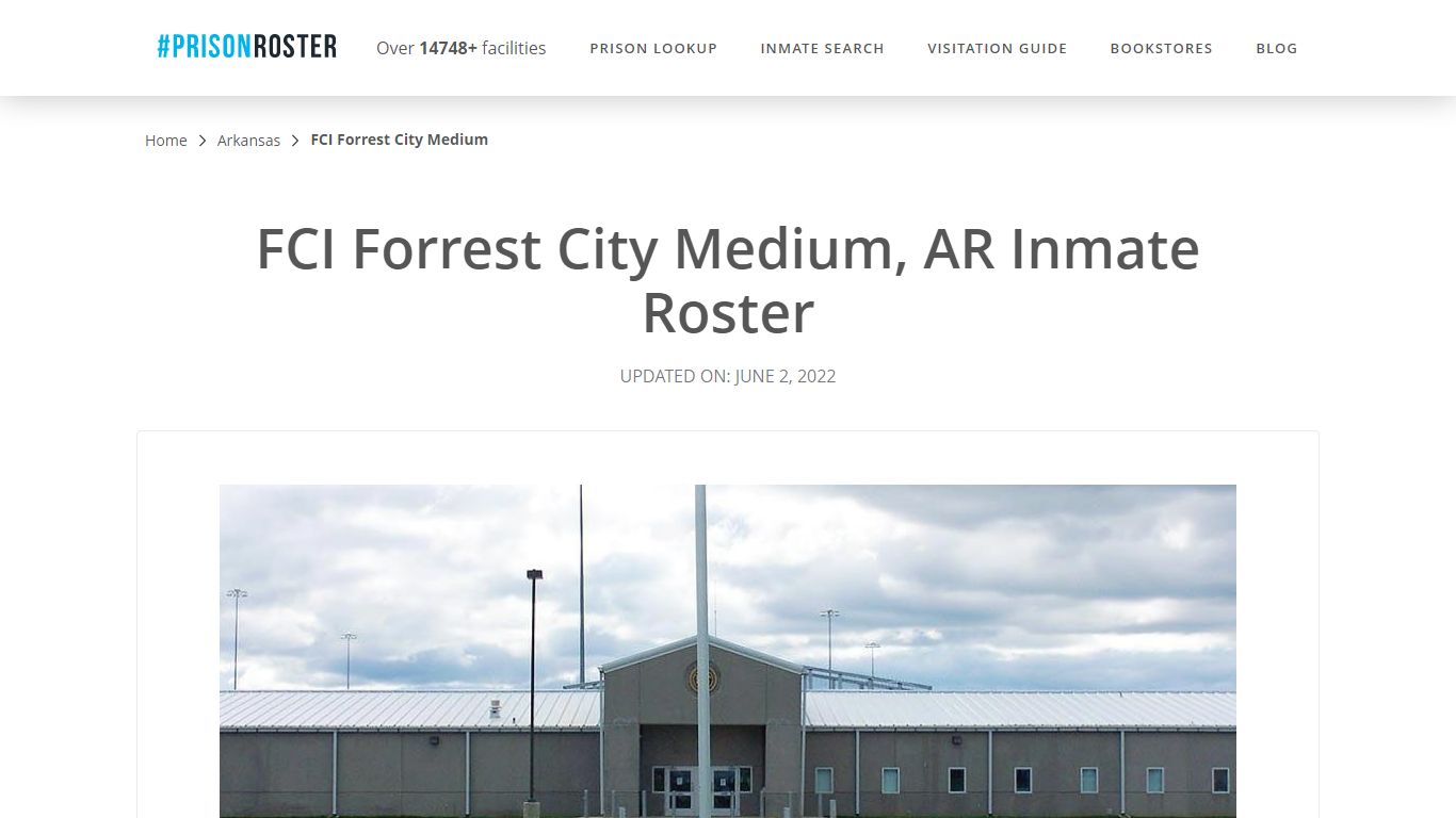 FCI Forrest City Medium, AR Inmate Roster - Prisonroster
