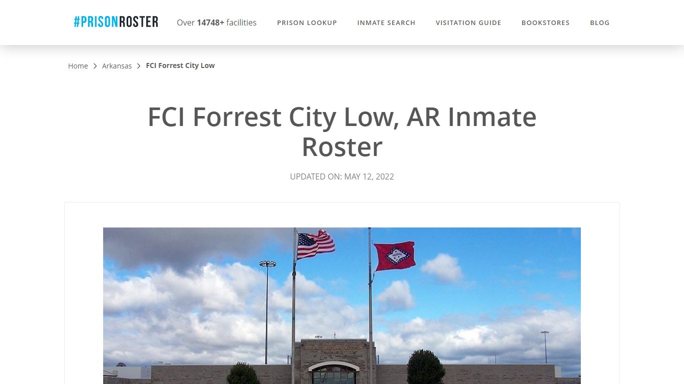 FCI Forrest City Low, AR Inmate Roster - Prisonroster