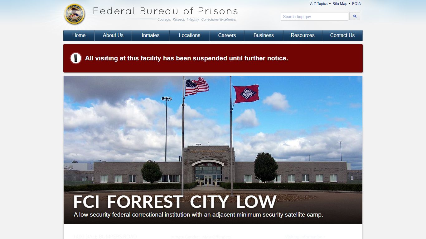 FCI Forrest City Low - Federal Bureau of Prisons